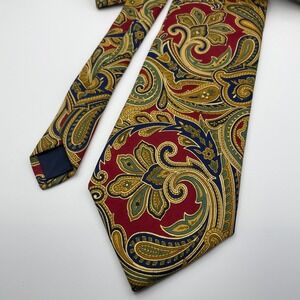 Brooks Brothers Makers All Silk Paisley Foulard Necktie Men's USA